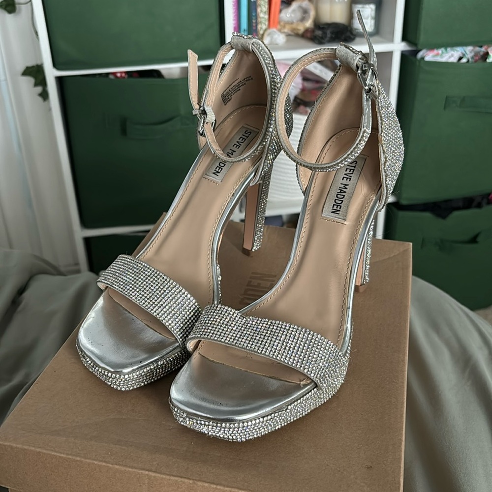 Steve Madden rhinestone heels